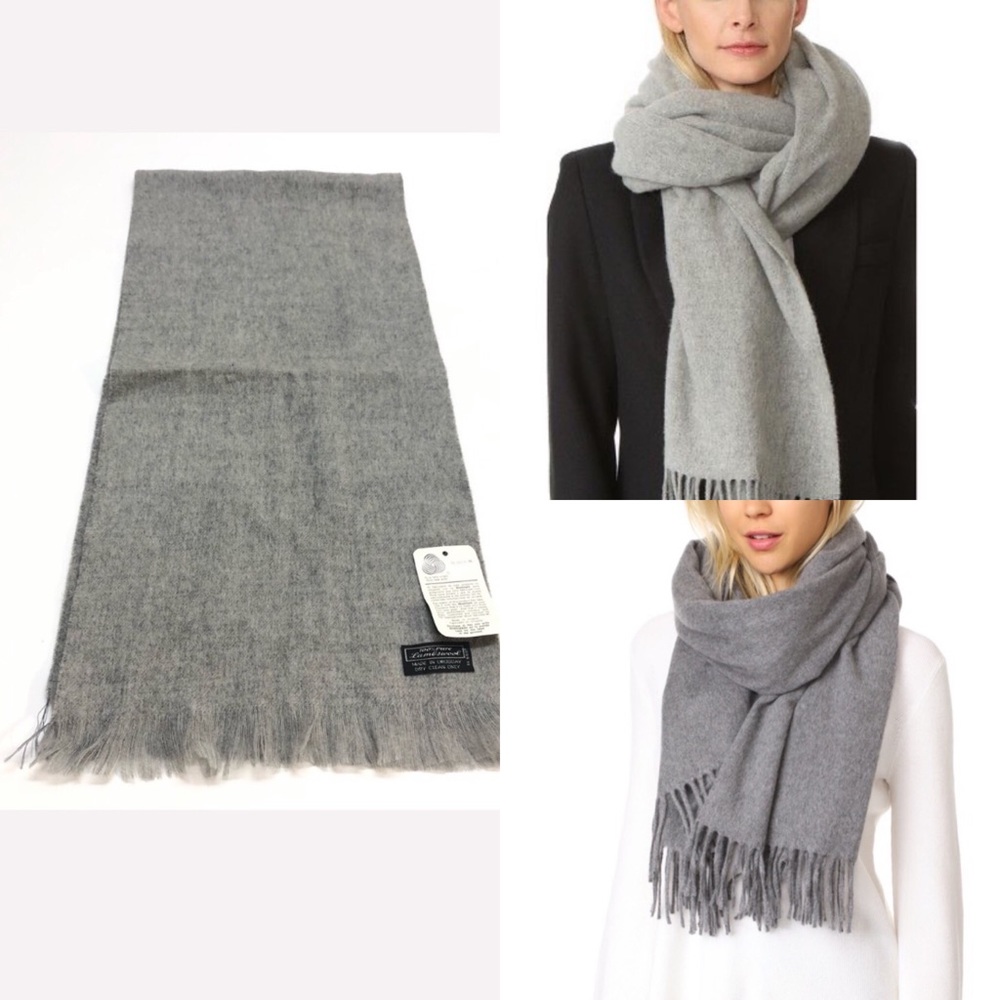 Wool mark quality scarf 100% virgin lambs wool